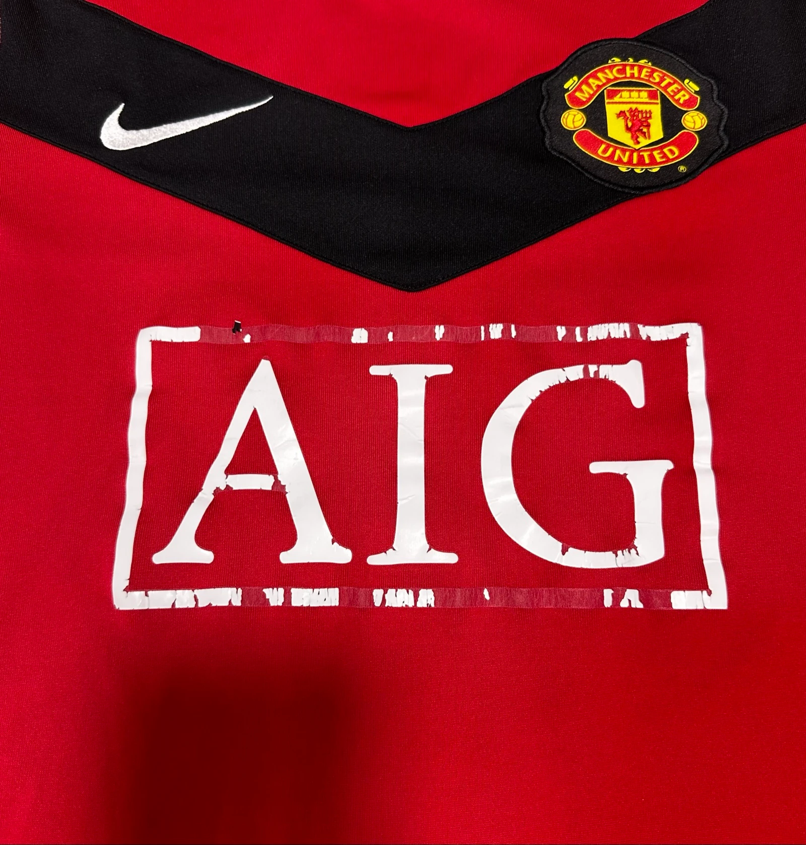 Manchester United 2009/10 Camiseta Futebol Nike Original AIG Tamanho S – photo 4